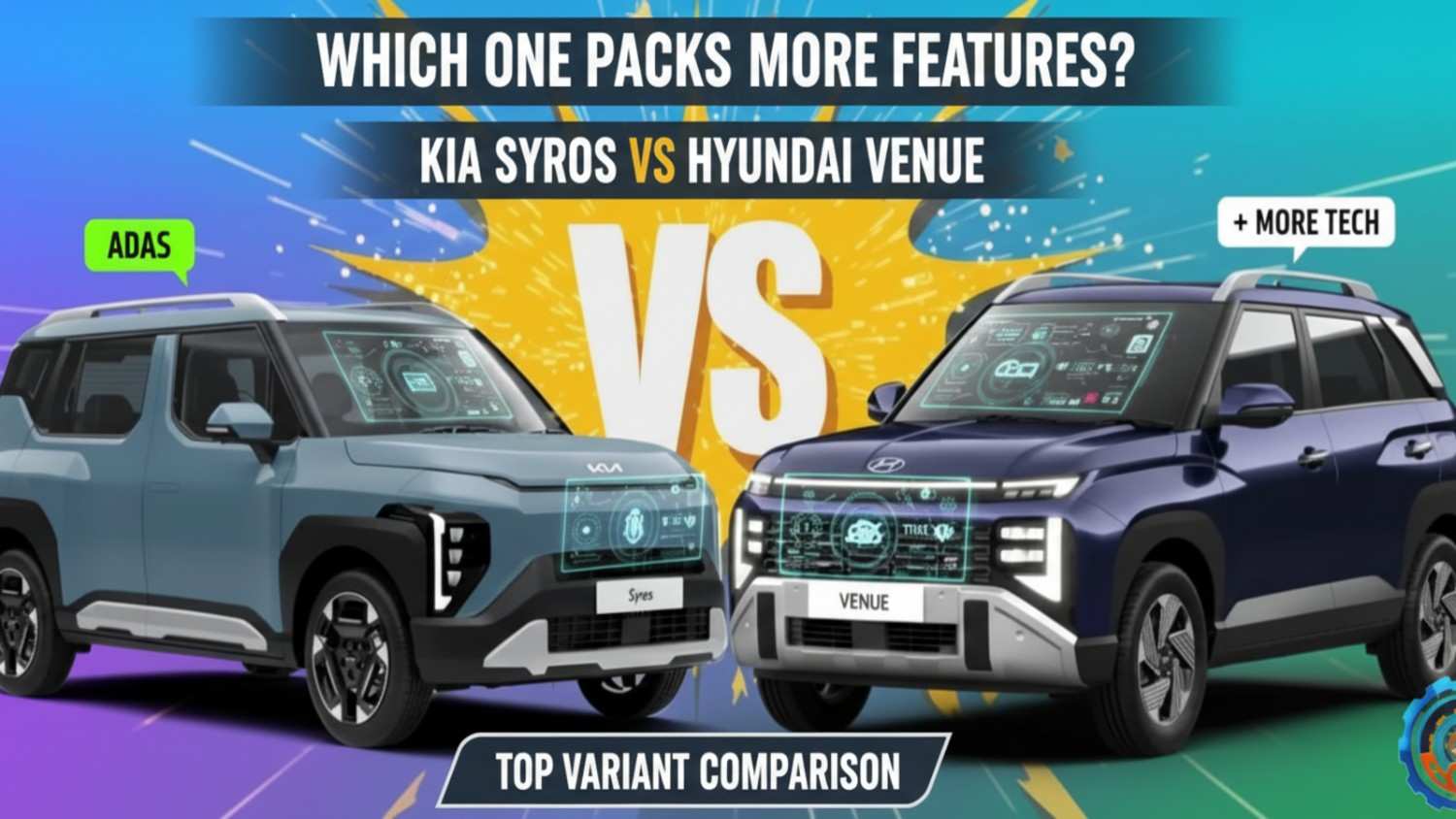 Hyundai Venue Vs Kia Syros